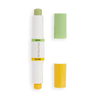 Makeup Revolution Colour Correcting Stick Yellow & Green Makeup Revolution Colour Correcting Stick Yellow & Green