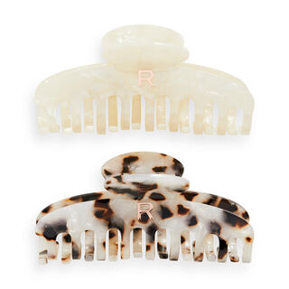 Revolution Haircare Acetate Claw Clip Tortoiseshell/ Ivory Revolution Haircare Acetate Claw Clip Tortoiseshell/ Ivory