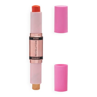 Makeup Revolution Blush & Highlight Stick Coral Dew Makeup Revolution Blush & Highlight Stick Coral Dew