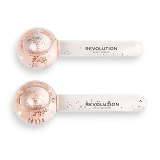 Revolution Skincare Pink Glitter Facial Ice Globes Revolution Skincare Pink Glitter Facial Ice Globes