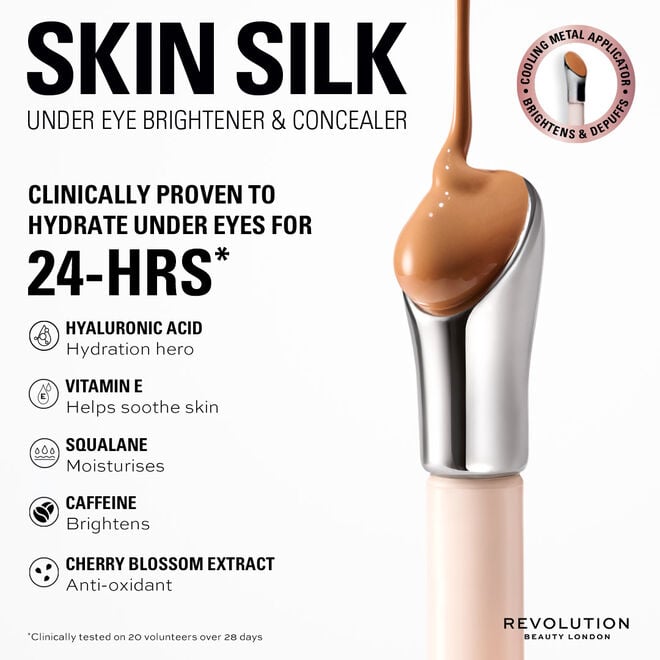 Revolution Skin Silk Radiant Serum Under Eye Brightener & Concealer