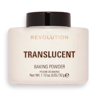 Makeup Revolution Loose Baking Powder Translucent translucent baking powder lid on