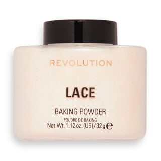 Makeup Revolution Loose Baking Powder Lace lace baking powder lid on