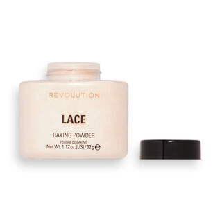 Makeup Revolution Loose Baking Powder Lace lace baking powder lid off
